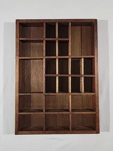 Vintage Enesco Schmuck Regal Holz Wandbehang Sammlerstücke Display 16x12x2 - Bild 1 von 12