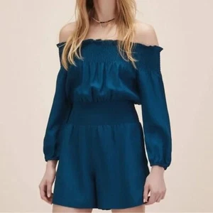 Mameluco sobre el hombro Maje Ilanda - azul 38/M - Imagen 1 de 10