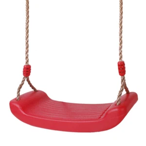 Siège de balançoire suspendu pour aire de jeux avec corde réglable Garden Red - Afbeelding 1 van 11