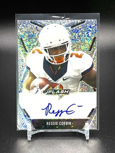 2020 Leaf Ultimate Draft HIT Sparkle Refractor Reggie Corbin AUTO Rookie RC - Picture 1 of 2