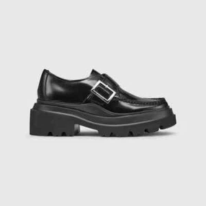 Women's Black G.H. BASS Ella Derby Platform Loafers- Size 7 - Picture 1 of 6