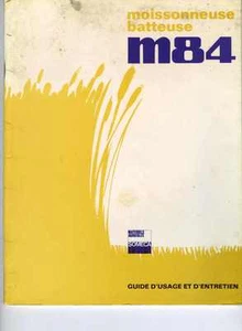 Moissonneuse batteuse Someca Laverda M 84, guide d'usage et d'entretien - Imagen 1 de 1