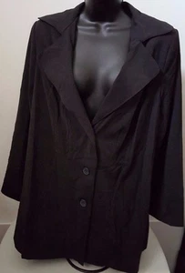 Lane Bryant Womens Jacket Coat Size 18 18W Black Striped NEW - Picture 1 of 4