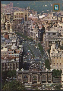 ANTIGUA POSTAL DE MADRID CALLE Y PUERTA DE ALCALA POSTCARD POSTKARTE CC01549 - Picture 1 of 1