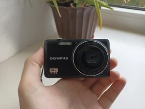 🔥Olympus VG-150 D-735 Black 12.0MP digital compact camera🔥WORKing FULL Set🔥 - Picture 1 of 7