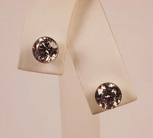 Orecchini 1,0 ct zirconi borchie e acciaio inox di b. tiff Free U.S. Spedizione - Foto 1 di 1
