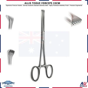 Allis Tissue Forceps 15cm Clamp Toothed Locking Medical Forceps Instruments New - Picture 1 of 4