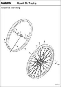 SFM / Sachs FELGE 559x19C Standard P529272410916000 Elo Bike Classic 3Elo Bik... - Picture 1 of 1