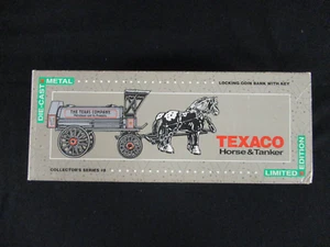 Texaco Horse & Tanker Die-Cast Bank : Early 1900s Vehicle Replica by ERTL, 1991 - Picture 1 of 10