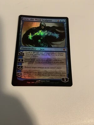 Foil Jace The Mind Sculptor, Worldwake, LP, Mtg Magic The Gathering - Image 1 of 2