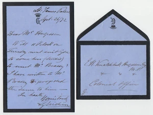 VICTORIA CROSS. Count von Gleichen (China, 1856), Autograph Letter 1872 - Picture 1 of 1