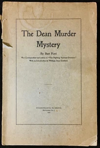 The Muder of Dr. Dean 1920 Jaffrey New Hampshire American Crime Investigation - Imagen 1 de 5