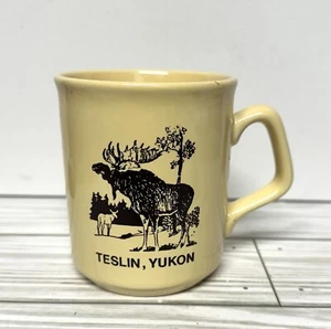 Retro Coffee Mug Resin, Yukon Moose Mug Made In England - Picture 1 of 5