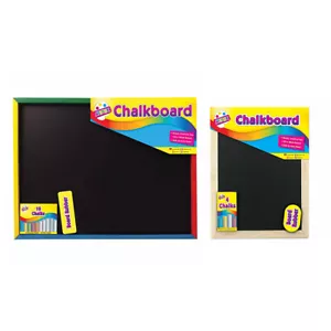 Wooden Chalkboard, Black Board for Cafes, Kitchen, Stores, Wall Mounted - Picture 1 of 21
