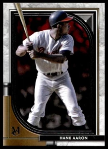 2021 Topps Museum Collection Hank Aaron Milwaukee Braves #55 - Picture 1 of 2