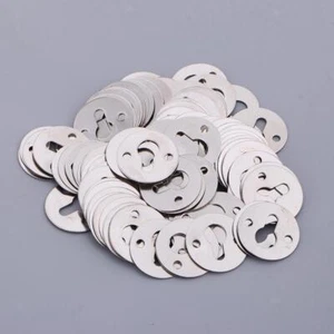 Heavy Duty Keyhole Hangers - Pack of 100 Round Shape Perfect for Shelves Mirrors - Picture 1 of 7