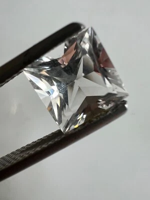 Princess Cushion Cut Natural Quartz 3.02 ct 8.5 mm - Image 1 of 4
