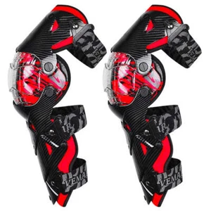 Ginocchiere Motocross Rosso Protezione Moto Motocross Equipmen - Foto 1 di 12