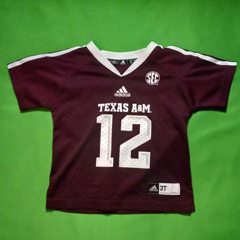 Texas A&M University Aggies Jersey Adidas Football toddler infant boys am (3T) Cover