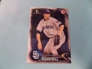 2016 Bowman Draft #BD20 Cal Quantrill -Lake Elsinore Storm - Picture 1 of 2
