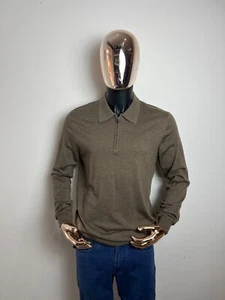 BRIONI Langarm-Polo mit Reißverschluss Größe 50 / M (100 % original & neu) - Bild 1 von 6