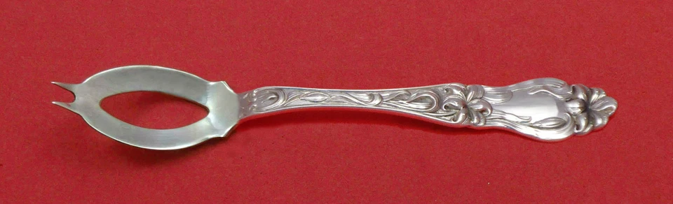 Cuchara Oliva Lily de Frank Whiting Plata Esterlina Ideal 5 3/4" Hecha a Medida Foto 1 de 1