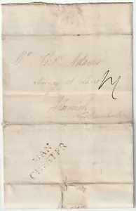 1779 MANCHESTER PMK LETTERA DAVID YATES > THOMAS ADAMS ALNWICK FIGLI SENZA PADRE - Foto 1 di 3