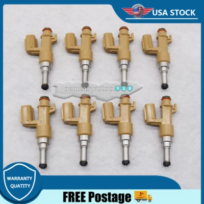 8PCS Fuel Injectors 23250-0S020 For Toyota Tundra Sequoia 2008-2019 23250-0S020 - Image 1 of 4