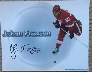 Johan Franzen & Jimmy Howard Detroit Red Wings 8x10 Photos Autographed - Picture 1 of 2