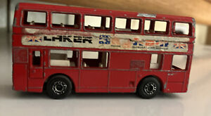 Matchbox Die-cast Red Double Decker Bus - Laker Airways Lesney 1981 S1/24