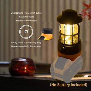 For Dewalt 18V 20V Battery Powered LED Camping Lantern Waterproof Tent Light - Picture 1 of 9