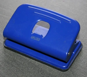 Herlitz Locher Metall-Kunststoff blau für Din A4 und max 1,2 mm Stärke - Bild 1 von 3