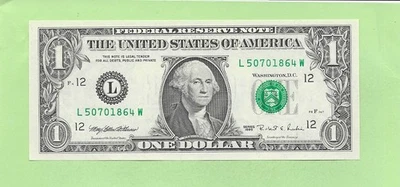 1995 ..UNCIRC $1  L 5070 1864 W  .... 1995  $1  L-W     NICE NOTE      FRN - Image 1 of 2