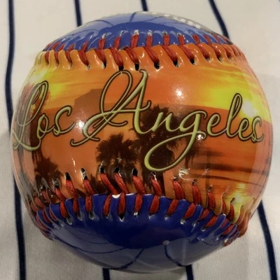 Los Angeles California Hollywood Sign Downtown LA Gloss Souvenir Baseball Ball - Image 1 of 4