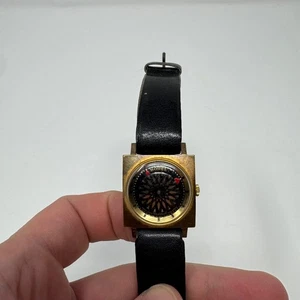 Vintage 1950s 1960s Ernest Borel Cocktail Kaleidoscope Wrist Watch Men's FLAWS - Picture 1 of 10