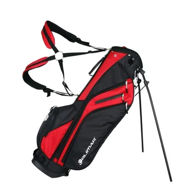 Bolsa de pie de golf SRX 5.6, negra/roja compacta ligera bolsa de palos de golf para caminar para... Foto 1 de 4
