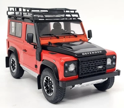 Kyosho 1/18 Land Rover Defender 90 Adventure Phoenix Orange Diecast Model Car - Photo 1/4
