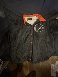 Vintage Philadelphia Flyers Jacke 70er 80er Coach NHL Windbreaker Medium Jc Penny - Bild 1 von 4