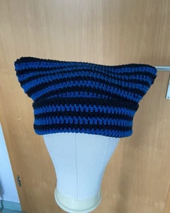 Katzen Cat Beanie Mütze gehäkelt Gr. 57 - Bild 1 von 6