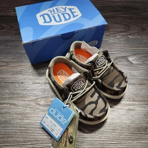 Hey Dude Wally Mossy Oak Schuhe Jugend Größe 6 Camouflage Kinder leichte Slipper neu - Bild 1 von 6