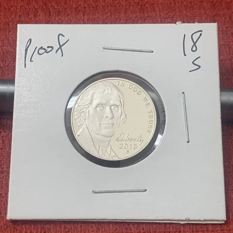 2018 S Proof Jefferson Nickel (Free Shipping) Cover