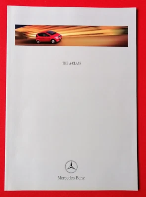 1998 MERCEDES A CLASS Sales Brochure - Classic, Elegance, Avantgarde 140 160 170 - Image 1 of 4