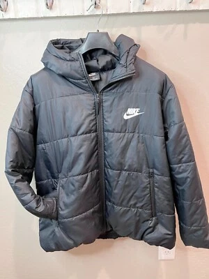 Nike Women's Core Plus Syntethic Jacket DA2046-010 Black/White/White 1X - Image 1 of 4