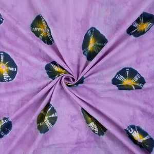 Tie Dye Fabric Handmade Cotton kids Dressmaking Summer Soft Material Bandhani - Picture 1 of 5