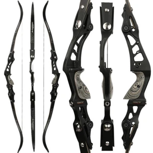 62" ILF Takedown Recurve Bow 25-60lbs Limbs 19" Riser Archery Hunting Shooting - Picture 1 of 27