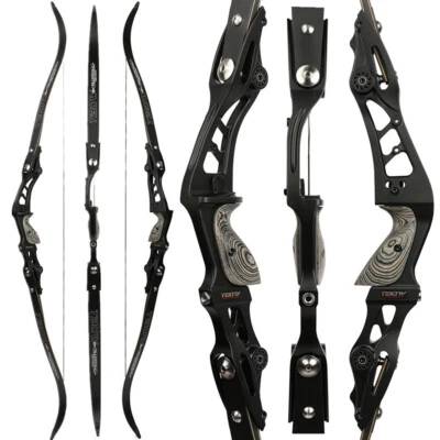 62" ILF Takedown Recurve Bow 25-60lbs Limbs 19" Riser Archery Hunting Shooting - Image 1 of 4