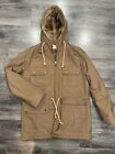 Zero King Men’s 42 Hooded Brown Coat Fleece Lined Tags In Pocket