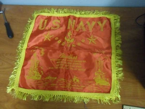WWII US NAVY MOTHER PILLOW COVER SCARF CASE SHAM - Picture 1 of 13