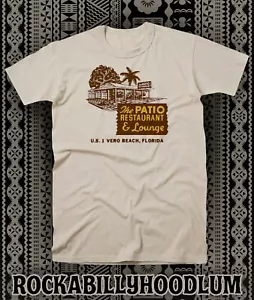 Retro Tiki Art Tee T Shirt Bar Mug Restaurant The Patio Vero Beach FL - Picture 1 of 7