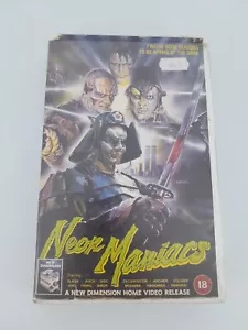 Seltener Neon Maniacs Ex Rental VHS Original Release Horrorfilm - Bild 1 von 12